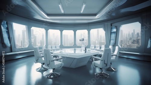Futuristic board room