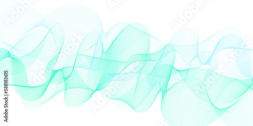Abstract blue wave liens background. © Ahmad Araf