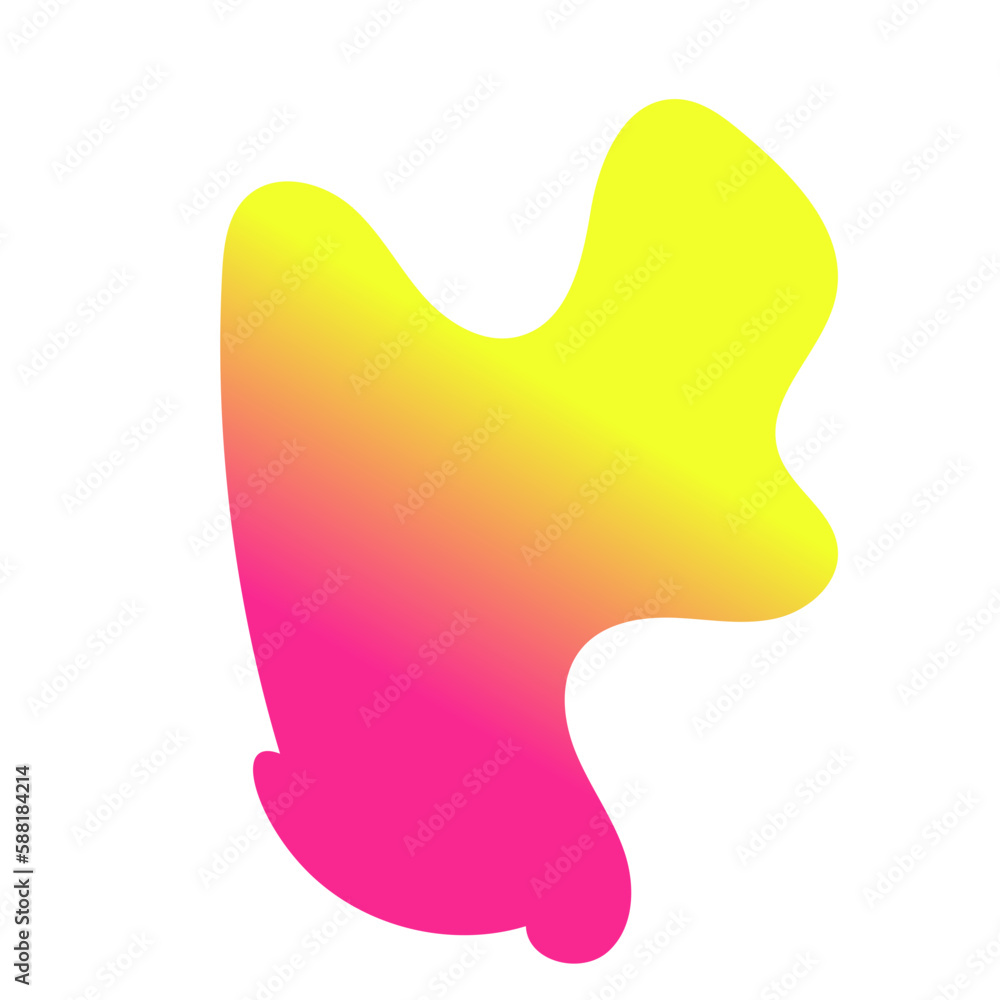 Yellow Pink Abstract Shapes Gradient Decor Yellow Pink Abstract Shapes Gradient Decor