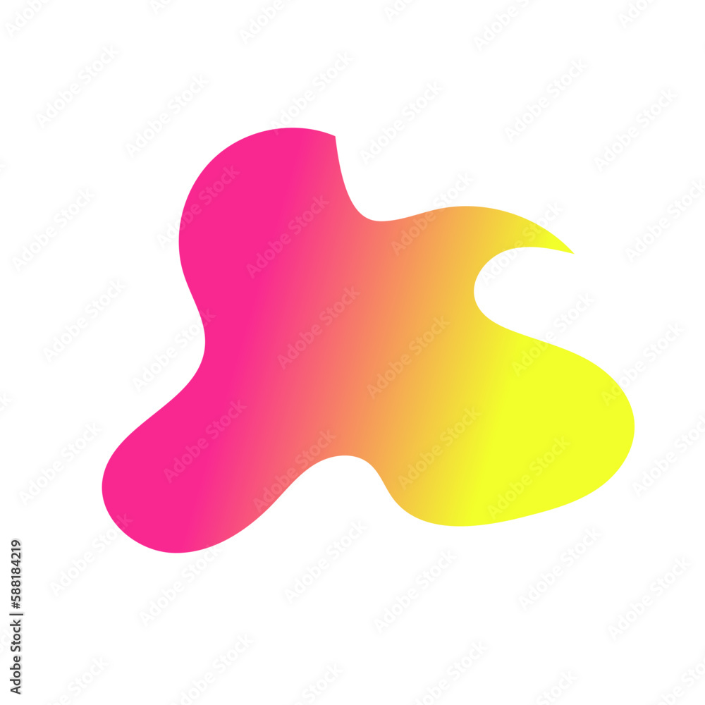 Yellow Pink Abstract Shapes Gradient Decor Yellow Pink Abstract Shapes Gradient Decor