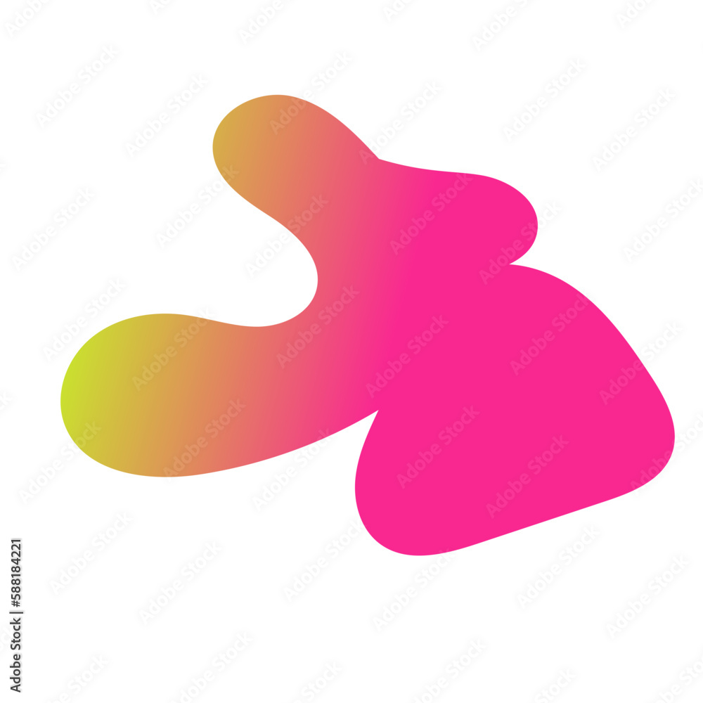 Yellow Pink Abstract Shapes Gradient Decor Yellow Pink Abstract Shapes Gradient Decor