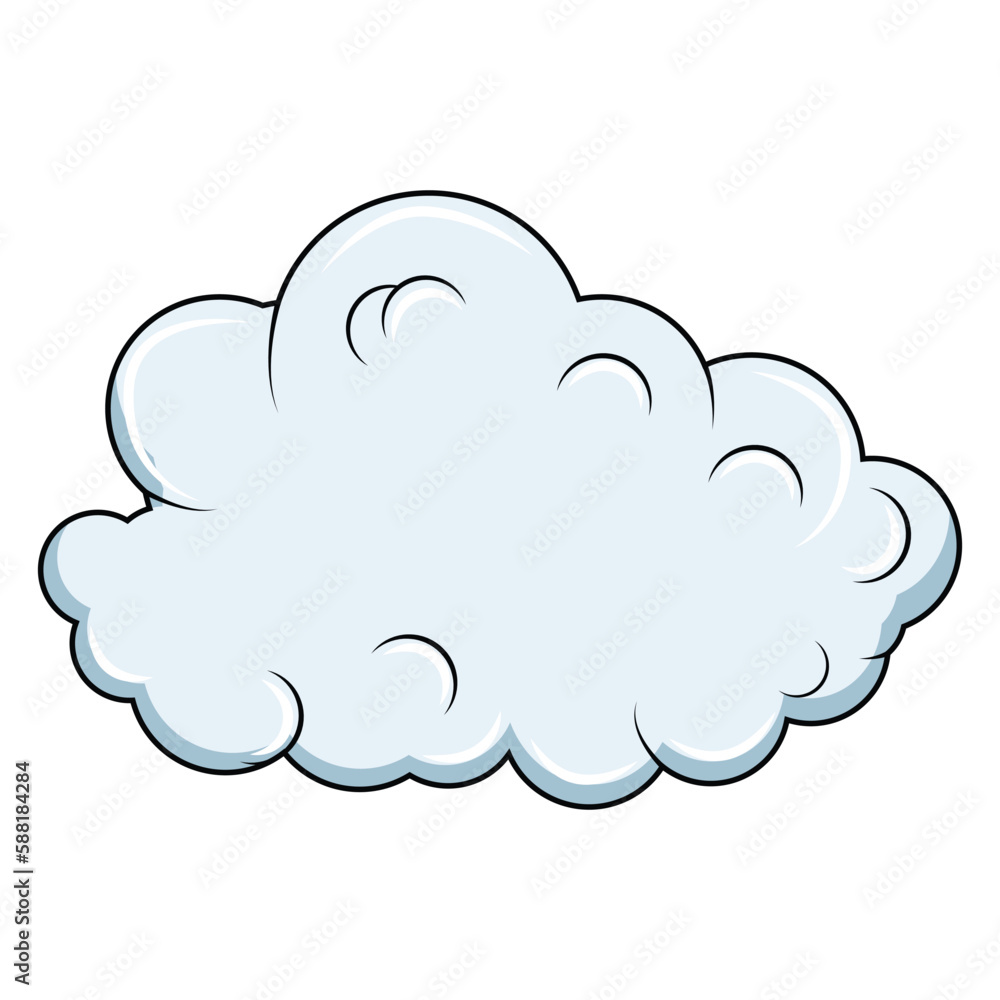 cute cloud shape illustration cute cloud shape illustration
