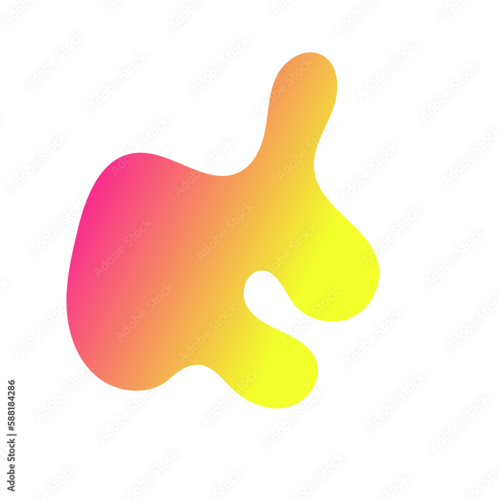 Yellow Pink Abstract Shapes Gradient Decor Yellow Pink Abstract Shapes Gradient Decor