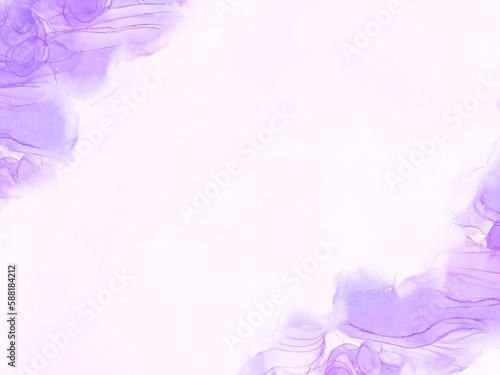 紫色の水彩テクスチャ背景  © shiratama