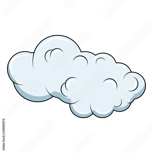 cute cloud shape illustration