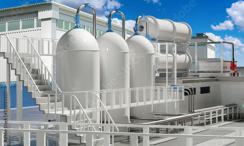 Industrial enterprise. Whit...