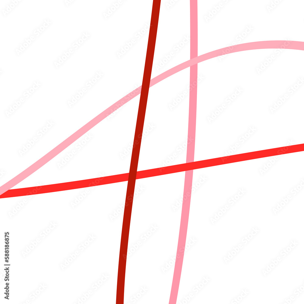 Red Pink Grid Lines Transparent 