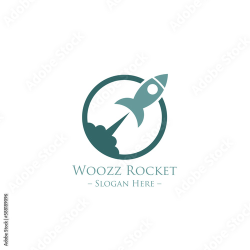 rocket logo icon vector template