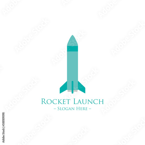 Vector Rocket Design Logo, elements, icons, symbols, abstract, set, shapes flat style