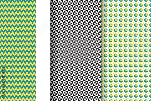 Seamless Geometric Fabric Pattern Design
