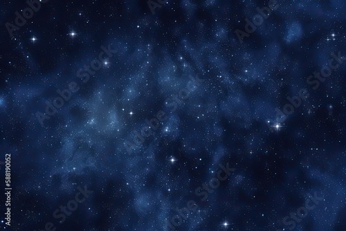 Outer space background texture. Tileable deep royal blue celestial stars and nebula in the night sky wallpaper or backdrop   ai generated
