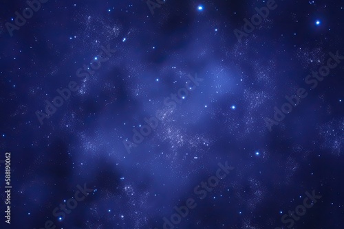 Outer space background texture. Tileable deep royal blue celestial stars and nebula in the night sky wallpaper or backdrop , ai generated © dasom