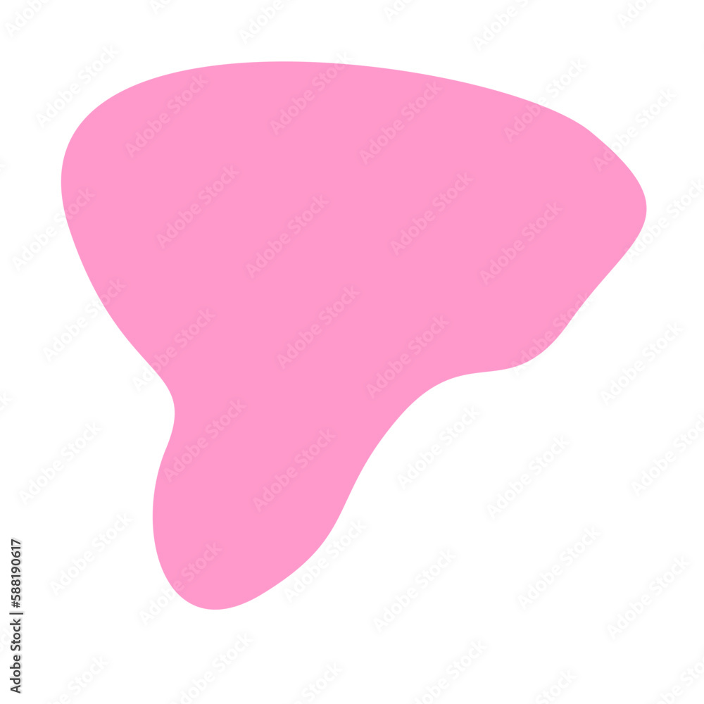 Pink Blob Aesthetic Shape