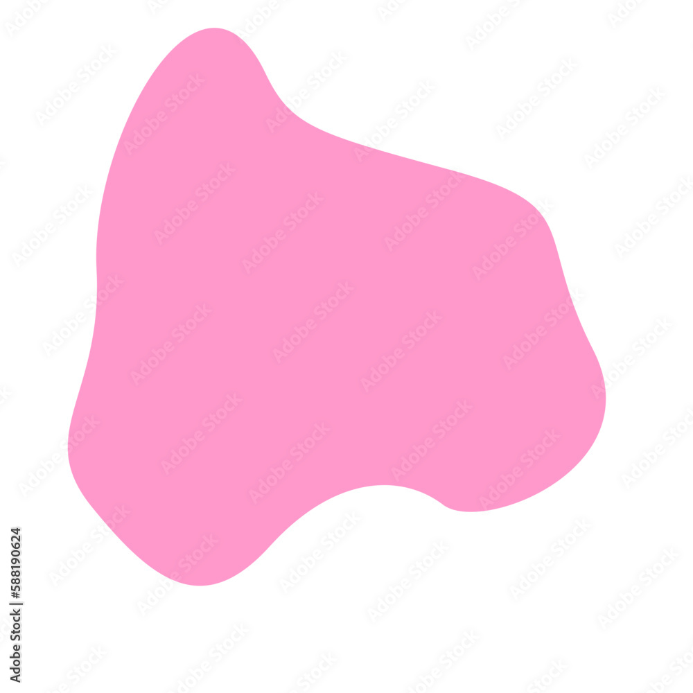 Pink Blob Aesthetic Shape