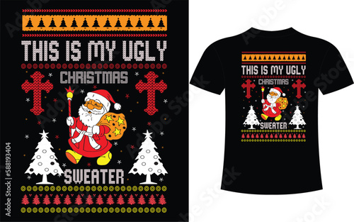 Merry Christmas Ugly sweater t-shirt design
Thankfulness is the latest path to joy in t-shirt design photo