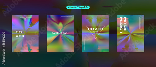 Cover design futuristic 80s groove retro vibrant back to the future theme collection vector background for flyers, banners, posters, invitations, gift cards, brochures