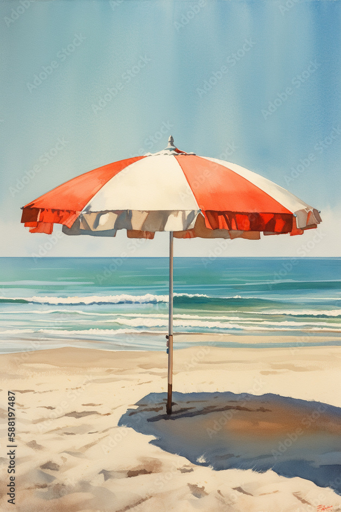 Tranquil Beach Umbrella