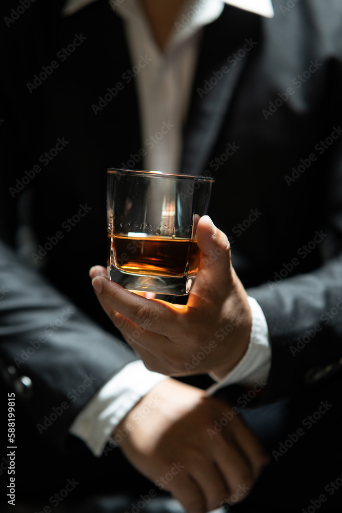 Barman pouring whiskey whiskey glass beautiful night Barman pouring whiskey whiskey glass beautiful night