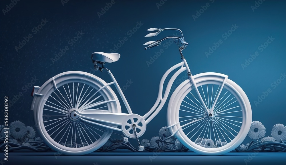 Fototapeta premium World Bicycle Day. Go Green Save Environment.