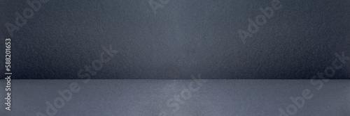 Black paper texture wall and table or floor