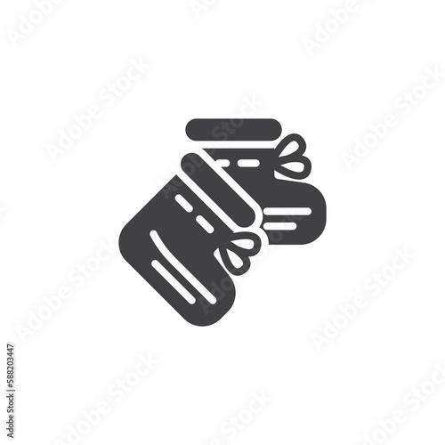 Baby bootee vector icon