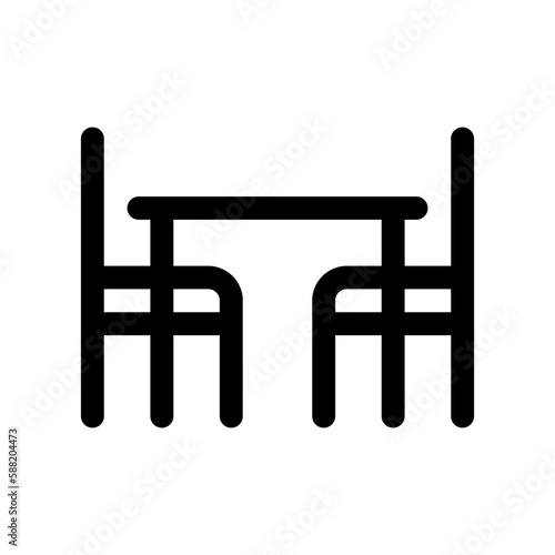 Editable dining room vector icon. Part of a big icon set family. Perfect for web and app interfaces, presentations, infographics, etc