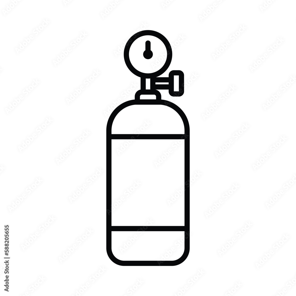 air tank icon vector design template in white background air tank icon vector design template in white background