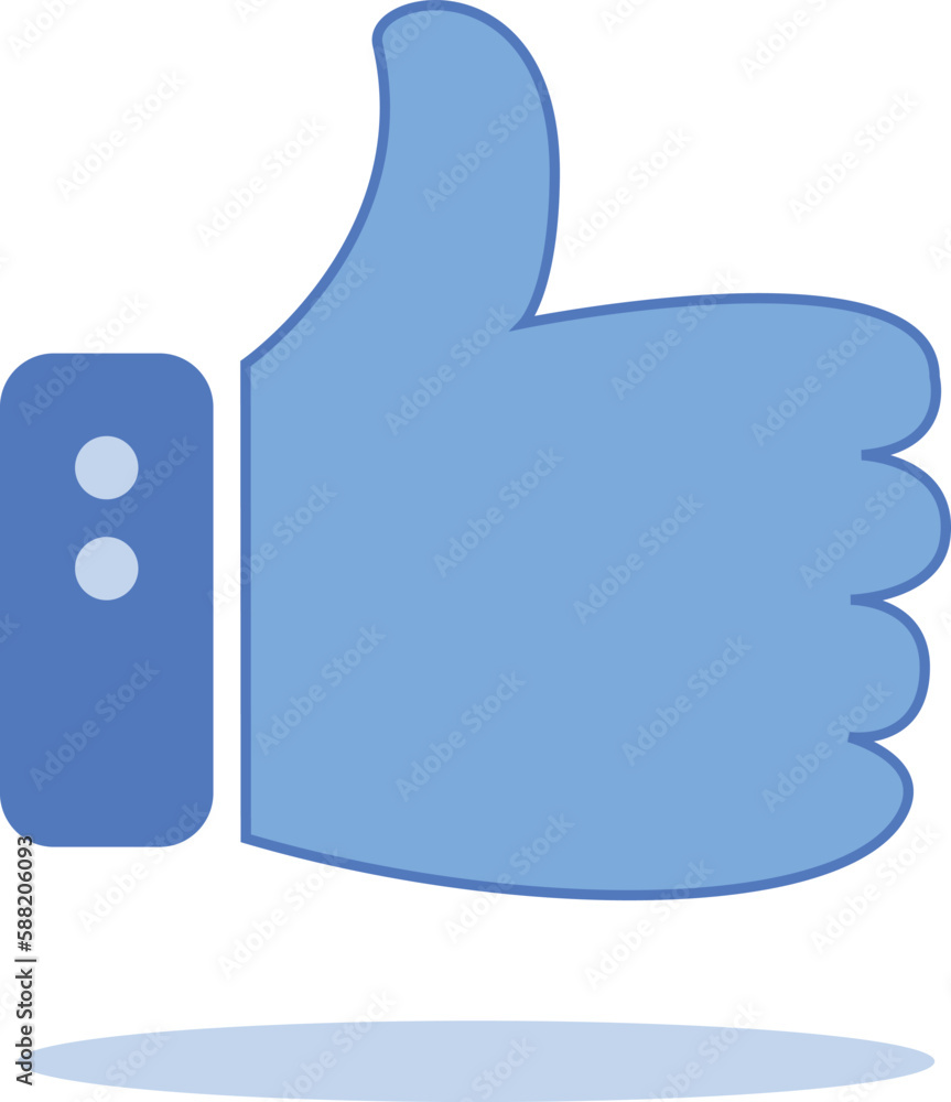 Flat hand like icon, vector Flat hand like icon, vector