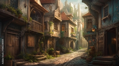 medieval_alley in details