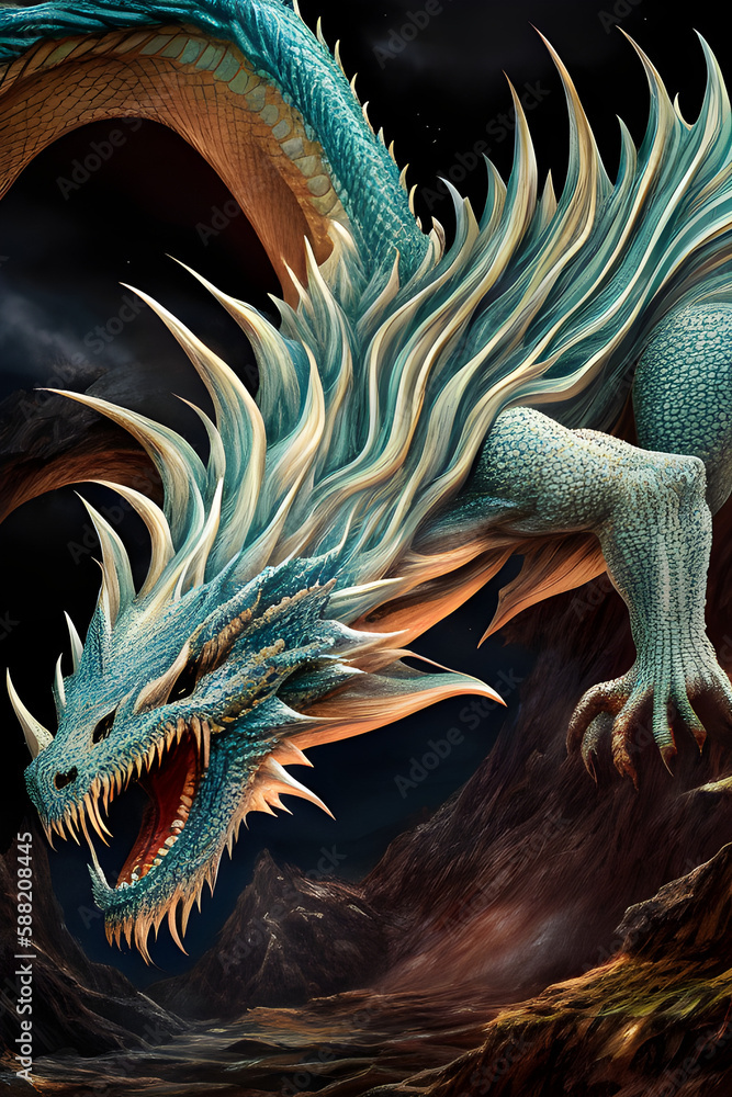 Legendary Animal Dragon By AI Generator Legendary Animal Dragon By AI Generator