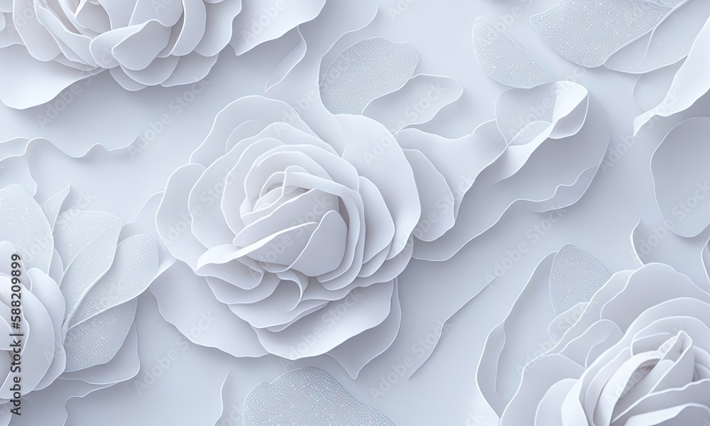 white rose petals ai generative white rose petals ai generative