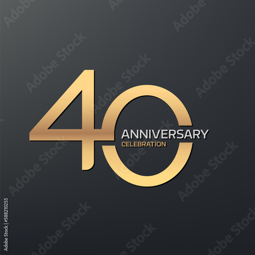 40th Anniversary logotype design.