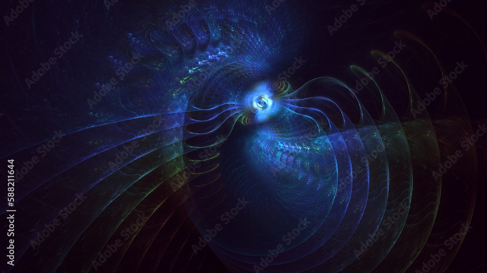 3D rendering abstract colorful fractal light background 3D rendering abstract colorful fractal light background