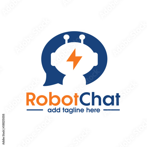 bubble talk Chat with robot head