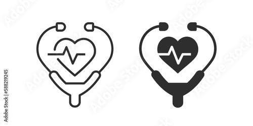 Health care icon. Symbol of medicine, hospital, doctor. Vector illustration.