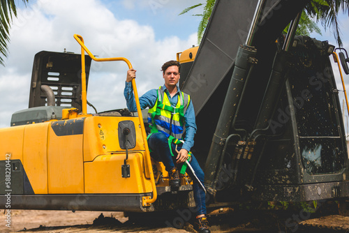 Construction worker person ...