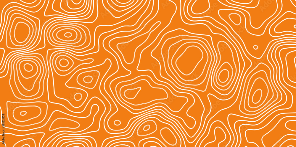 Pattern with lines and dots The stylized height of the topographic map contour in lines and contours isolated on transparent. Orange topography contour lines map isolated on white background. Pattern with lines and dots The stylized height of the topographic map contour in lines and contours isolated on transparent. Orange topography contour lines map isolated on white background.