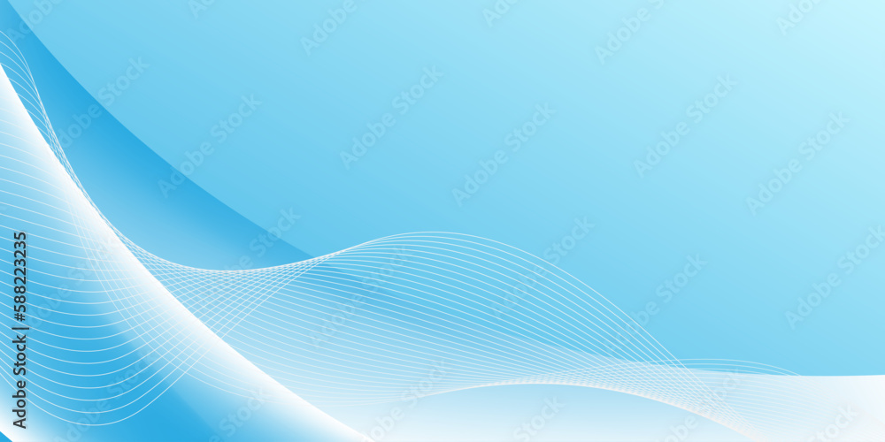 Modern Abstract Background Lines Wave and White Blue Gradient Color Modern Abstract Background Lines Wave and White Blue Gradient Color