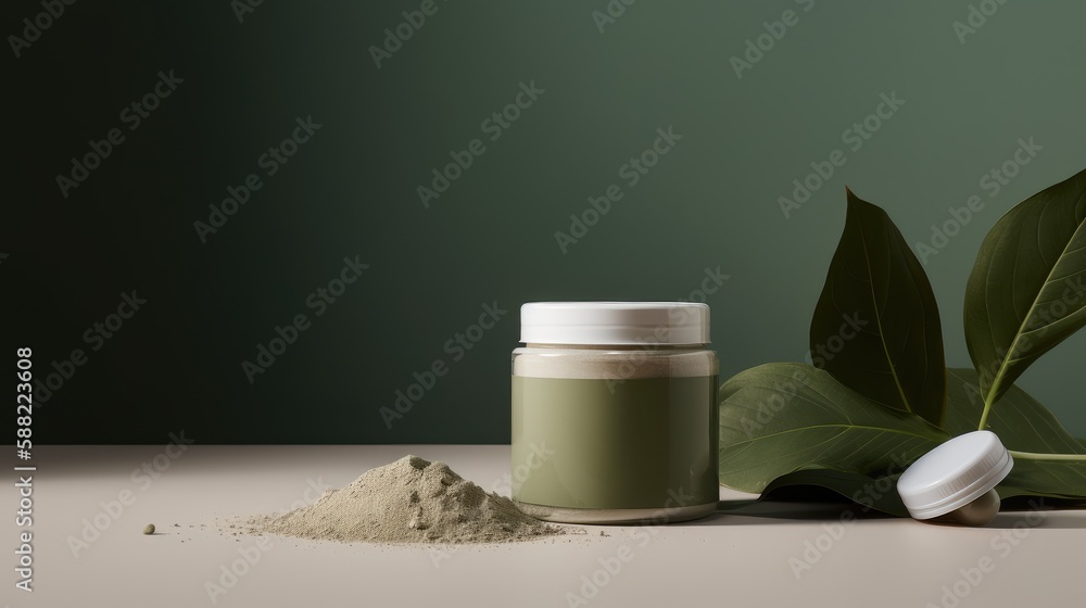 Background with space for copy that emphasizes the benefits of natural training supplements. Generative AI Background with space for copy that emphasizes the benefits of natural training supplements. Generative AI