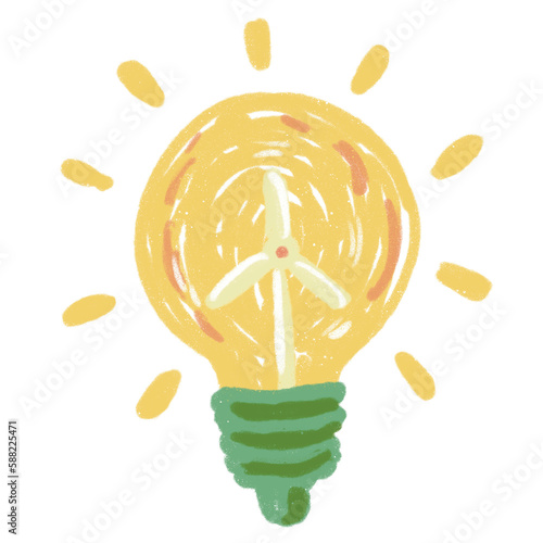 wind energy light bulb