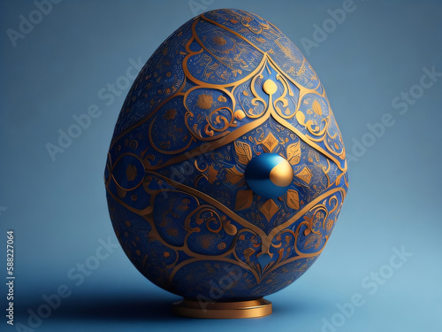 illustration design of painted egg
