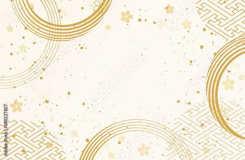 和柄をあしらった美しい背景