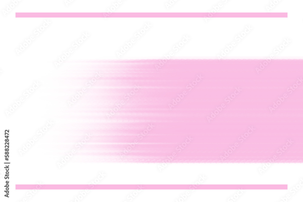 ピンク色のスタイリッシュなフレーム素材(透過)