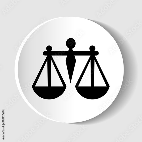 Scales Icon for web design and mobile applications