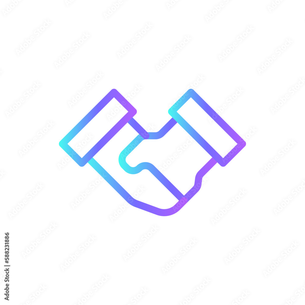 Trust Teamwork and Management icon with blue duotone style. friendship, partnership, cooperation, handshake, agreement, community, relationship. Vector illustration Trust Teamwork and Management icon with blue duotone style. friendship, partnership, cooperation, handshake, agreement, community, relationship. Vector illustration