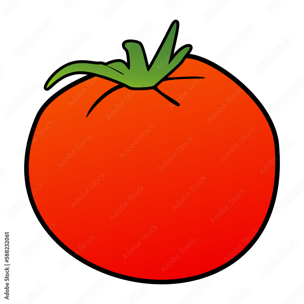 Tomato icon. Flat style design Vector illustration of a tomato on a white background. Tomato icon. Flat style design Vector illustration of a tomato on a white background.