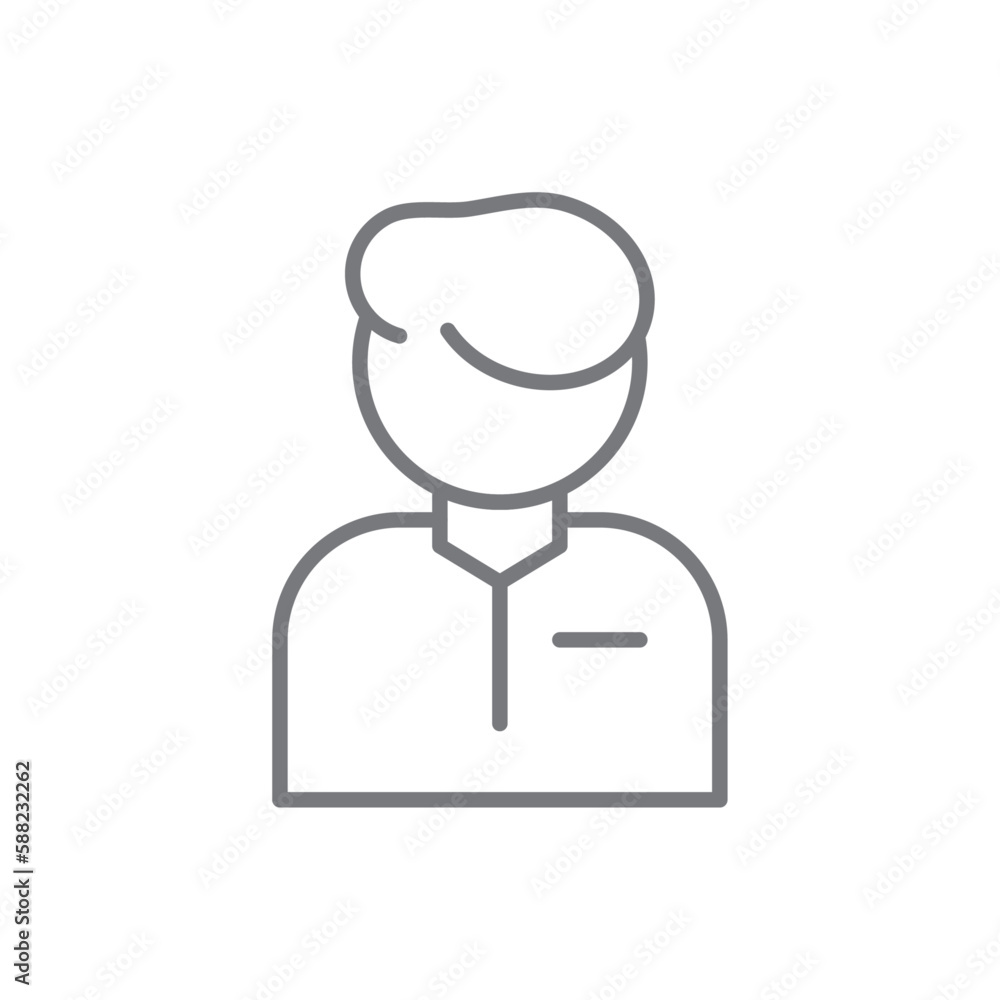 Business man Teamwork and Management icon with black outline style. person, human, manager, avatar, worker, profile, male. Vector illustration Business man Teamwork and Management icon with black outline style. person, human, manager, avatar, worker, profile, male. Vector illustration