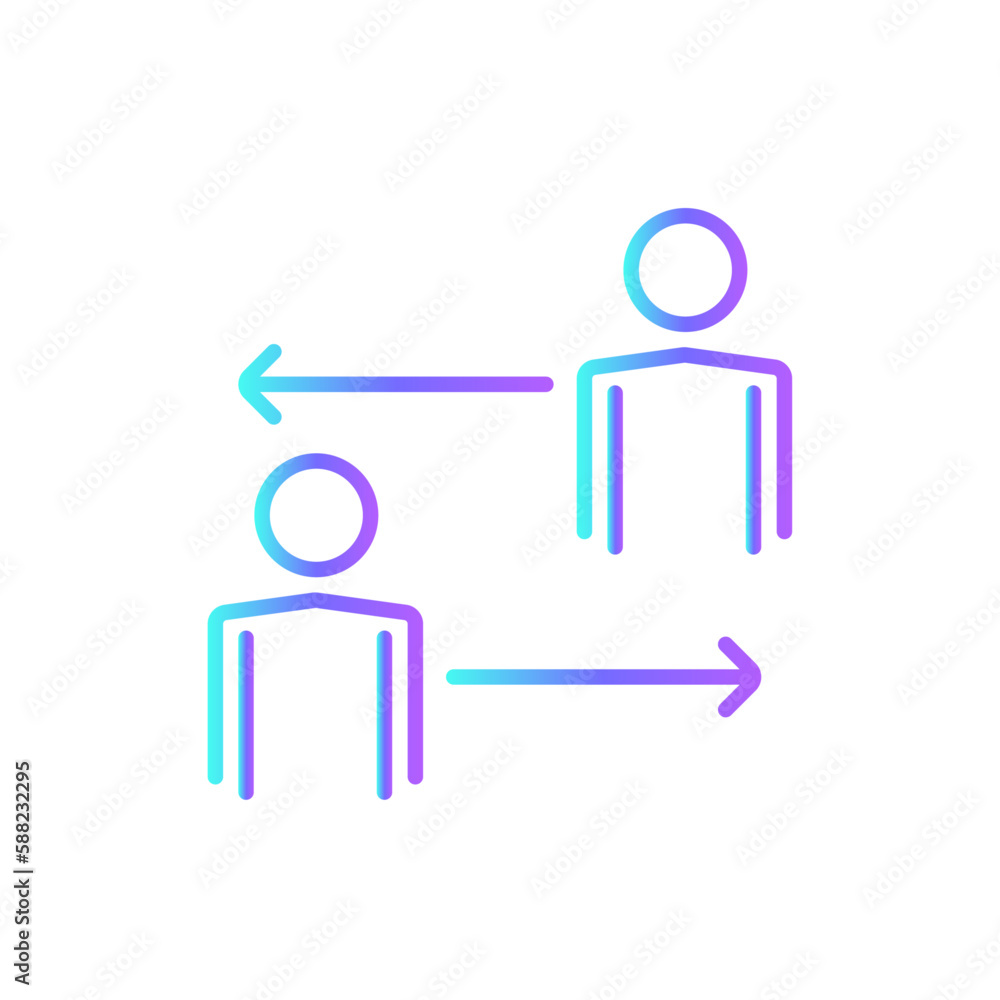 Team Sharing Teamwork and Management icon with blue duotone style. communication, share, social, partnership, community, connection, networking. Vector illustration Team Sharing Teamwork and Management icon with blue duotone style. communication, share, social, partnership, community, connection, networking. Vector illustration