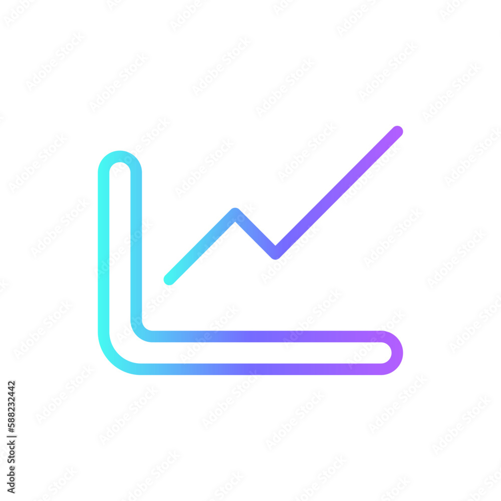 Growth Teamwork and Management icon with blue duotone style. line, arrow, increase, progress, success, diagram, grow. Vector illustration Growth Teamwork and Management icon with blue duotone style. line, arrow, increase, progress, success, diagram, grow. Vector illustration