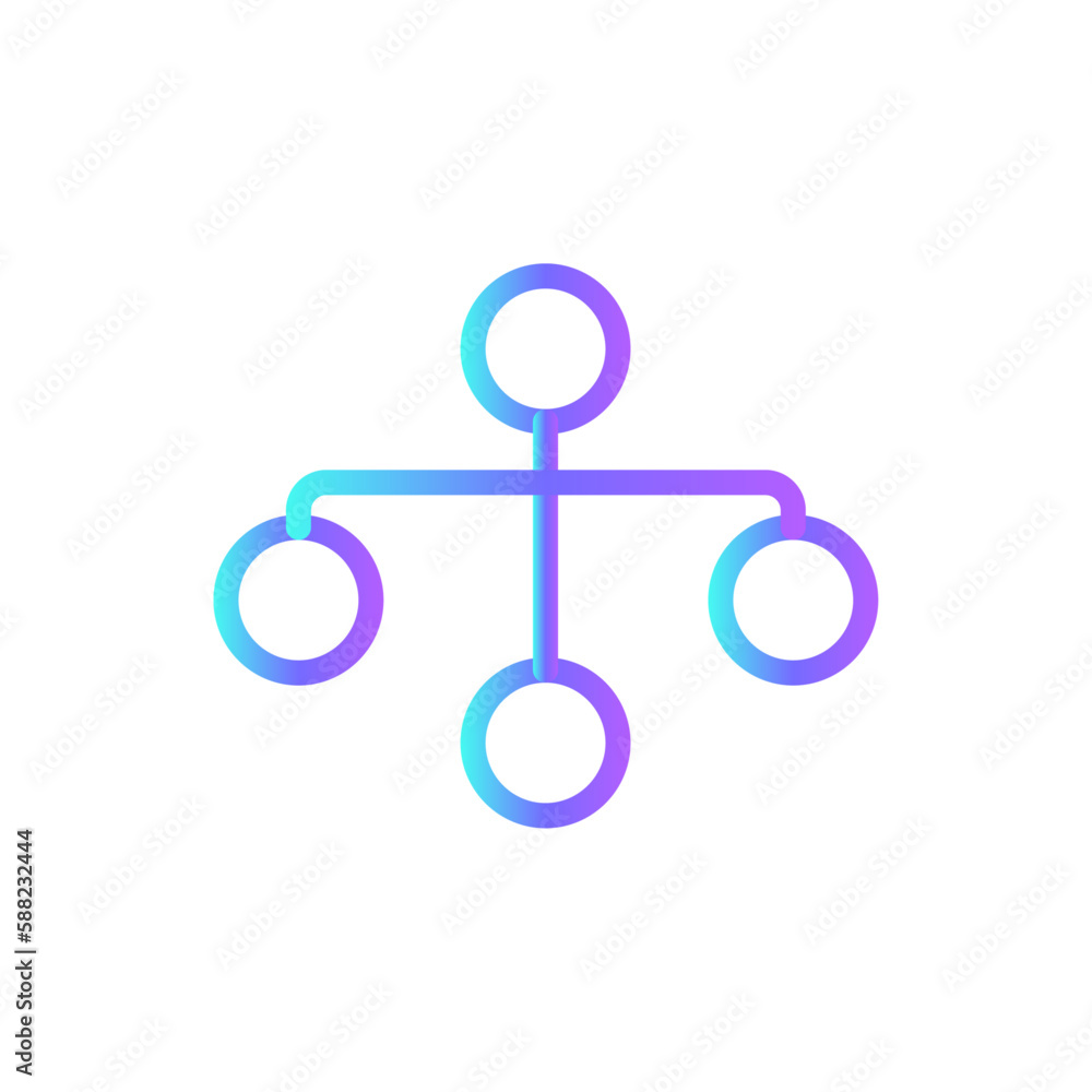 Hierarchy Teamwork and Management icon with blue duotone style. organization, people, teamwork, corporate, partnership, strategy, conference. Vector illustration Hierarchy Teamwork and Management icon with blue duotone style. organization, people, teamwork, corporate, partnership, strategy, conference. Vector illustration